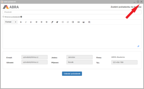 Obr. 4: Zatvorenie okna