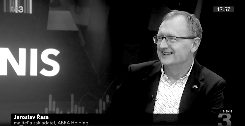 Zakladateľ ABRA Software Jaroslav Řasa v televízii TA3