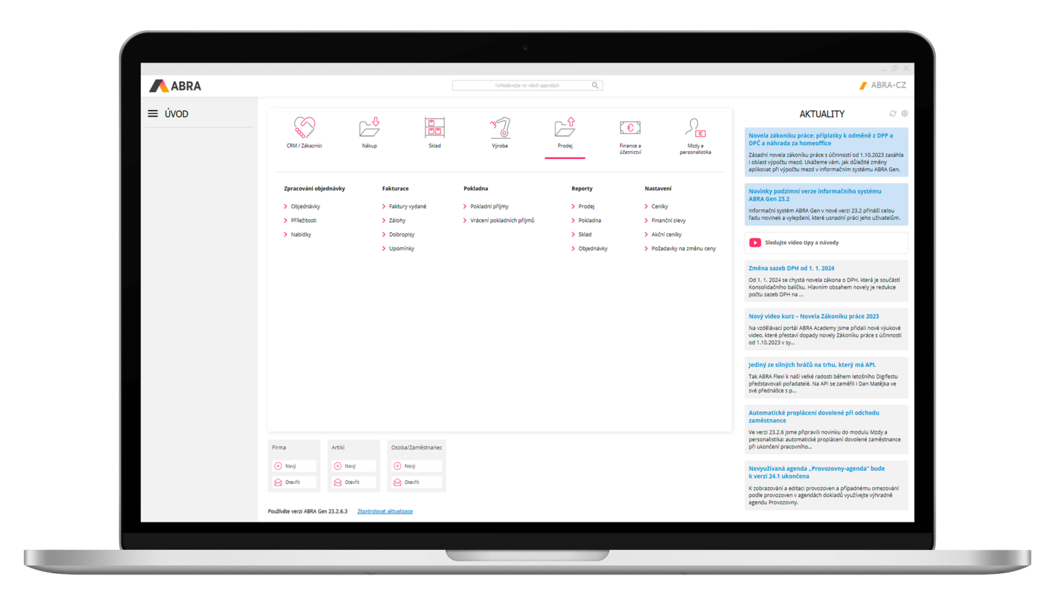 ERP systém ABRA Gen pro řízení všech firem | ABRA Software