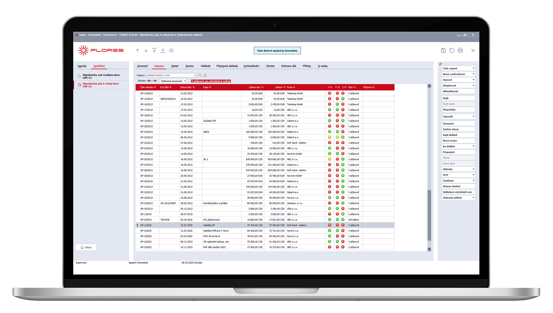 Informační systém ABRA Flores pro efektivní řízení výrobní firmy