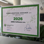 Certifikát členství ABRA Software v České logistické asociaci