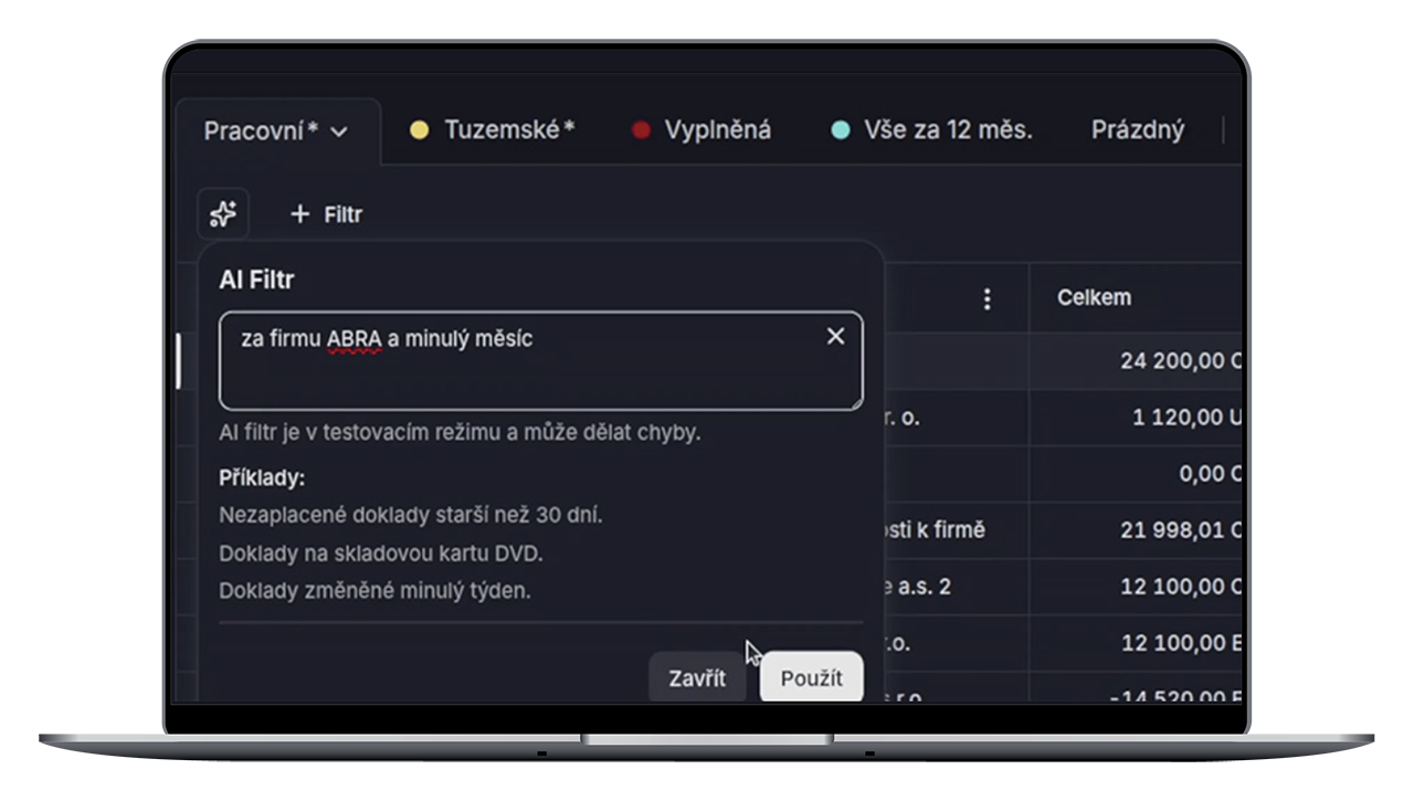 Video ukazuje pokročilé AI funkce v ABRA Aiva